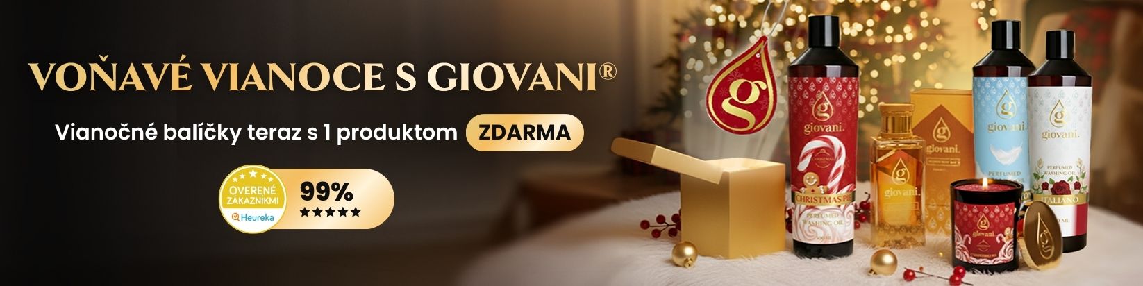 Vianočné balíčky Giovani