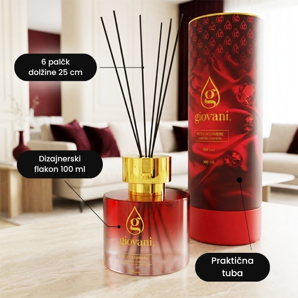 Vonj za dom palčke RED CASHMERE