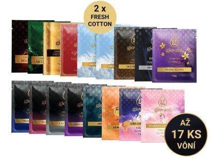 Giovani vzorky parfumov na pranie 17 vôni