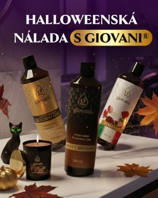🎃 Halloween s vôňou luxusu! Ponorte sa do jesennej nálady s nezameniteľnými vôňami Giovani® – od sladkého Sweety Brownie...
